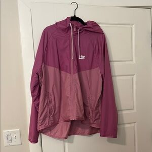 Nike Women's Pink Hooded Ski Jacket